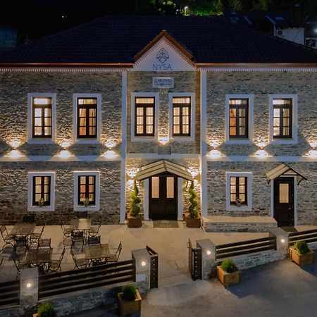 Νysa Hotel Mousthéni Buitenkant foto